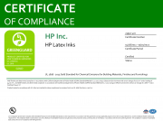 Международный золотой сертификат на латексные чернила HP, 2022 год
